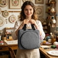 thumbnail image 7 of Embroidery Project Bag Embroidery Supplies Storage Carrying Tote Case with Multiple Pockets for Floss Thread Stitch Tools Kit Bag Only, 7 of 7
