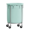 thumbnail image 1 of Cesta de lavandería SONGMICS Rolling 110 L con marco de acero, color verde menta, 1 of 7