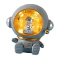 thumbnail image 2 of Estatua creativa de , luz nocturna, modelo de personaje bonito, adornos de caja de dinero, regalos para niños y niñas, decoración de escrito gris plata Macarena Estatua de astronauta de resina, 2 of 8