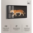 thumbnail image 2 of Golden Leopard Shadowbox Print Maximalist Wall Decor by Art Remedy, Black Frame, 54 x 36, 2 of 7
