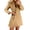 Khaki, variant on IWRICH Women's Blazer Dresses Long Sleeve Work Office Outfits Business Single Row Buckle Casual Summer Dresses with Pocket Khaki XL