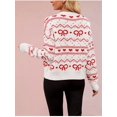 thumbnail image 5 of Women'S Valentine'S Day Love Heart Cardigan Cute Soft Open Front Knit Sweater White S, 5 of 6