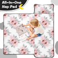 thumbnail image 4 of Pioneer Flower Floral Print Pattern Toddler Nap Mat for Teens Preschool Daycare, Teens Sleeping Mat Bag, Toddler Sleeping Bag with Pillow, 4 of 6