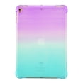 thumbnail image 2 of Rainbow Translucent Back Cover Case for Apple iPad Pro (9.7-Inch) (A1673 A1674 MLMN2LL/A) Tablet - TECH CIRCLE Slim Thin Lightweight Case Protective Cute Back Cover (Purple Green), 2 of 7