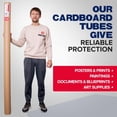 thumbnail image 4 of Paclord 4" x 72" Heavy-Duty Reinforced Cardboard Mailing Tube, Pack of 6 Tubes with 12 Caps – Secure USPS Approved – Great for Shipping and Storing of Prints, Artwork, Posters or Documents, 4 of 5