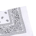 thumbnail image 4 of Soidarity Bufanda pequeña cuadrada de moda Hip hop Cool Guy mujeres hombres impresión cabeza envoltura rap estrella pañuelo cuello lazo para el pelo Accesorios para máquinas de ejercicios Blanco Soidarity JJ15373-05, 4 of 6