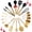 19 PC Black & Gold Bundle, variant on Styled Settings Copper Stainless Steel Cooking Utensils Set