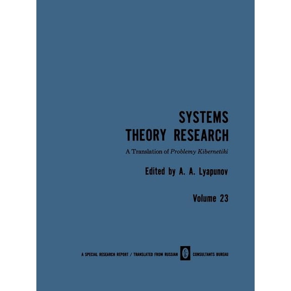 Systems Theory Research: Problemy Kibernetiki, (Paperback)