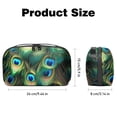 thumbnail image 5 of Peacock Feathers Oxford Cloth Waterproof Travel Organizer Storage Pouch Cable Organizer Travel Charging Cord Organizer Case, 5 of 6