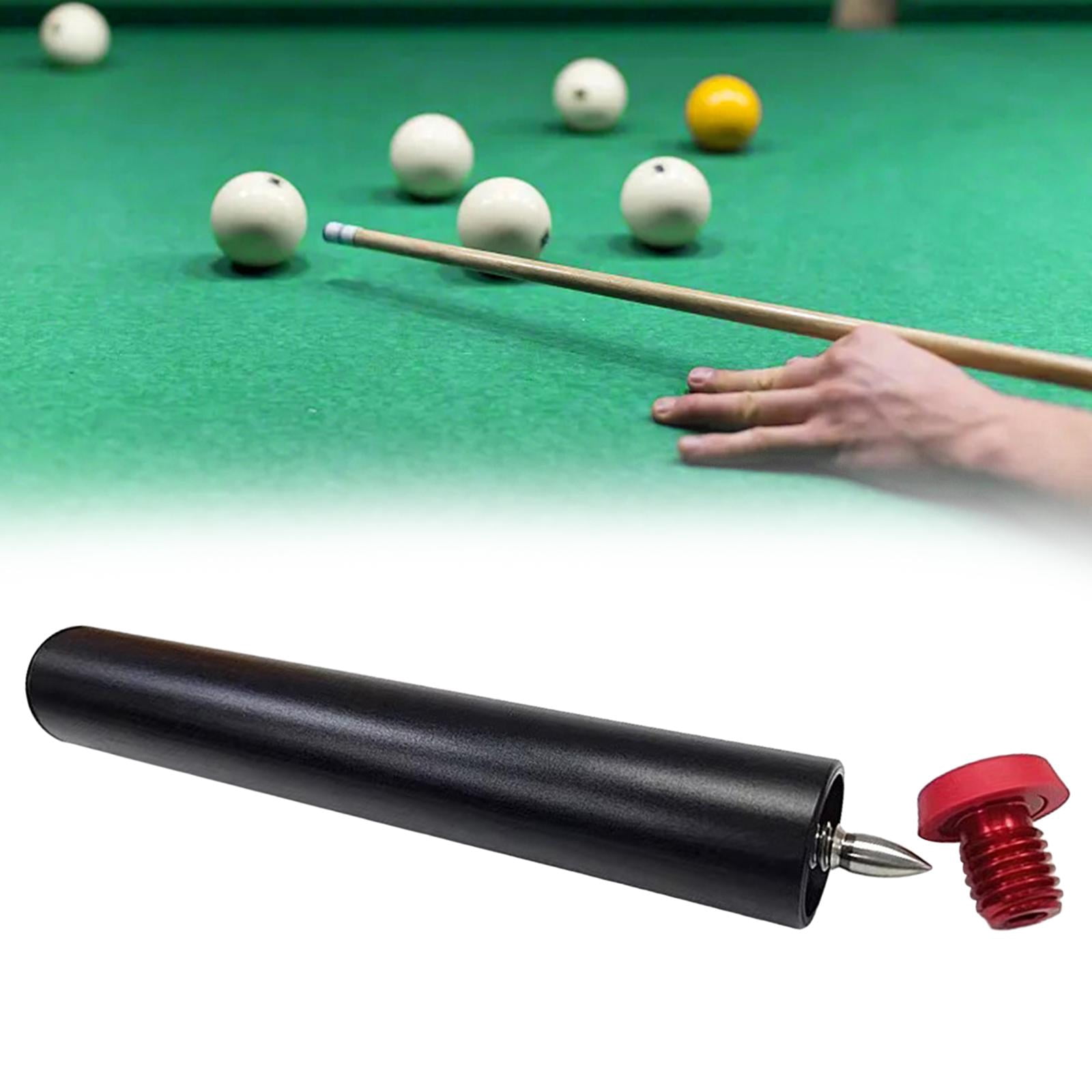 Baoblaze Pool Cue Extender Billiards Cue Extension for Beginners Enthusiast Men Women Red