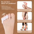 thumbnail image 2 of Becaristey 6pcs/set Easy To Foot Care Tools Relief With Toe Straightener Corrector Little Toe Cushions 1Set, 2 of 6