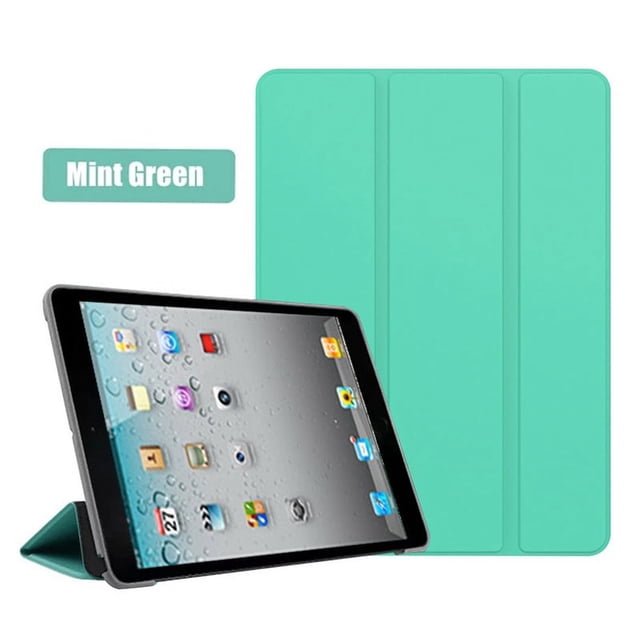 PU Leather Tablet Case For iPad 2 iPad 3 iPad 4 Case Stand Cover A1395 A1396 A1397 A1416 A1430 A1403 A1458 A1459 A1460 Mint Green iPad 2 3 4