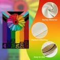 thumbnail image 3 of Progress Pride Rainbow Decorative House Flag, LGBTQ Gay Lesbian Transgender Bisexual Garden Yard Outside Pride Month Decorations, Sunflower Hate Has No Home Here Outdoor Large Home Decor 28x40, 3 of 6