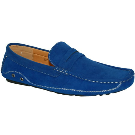 KRAZY SHOE ARTISTS My Blue Suede Look Men Shoes (Best Looking Shoes For Guys)
