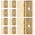 thumbnail image 1 of HINTRMENT 10Set Golden Iron Hinge for Furniture Assembly Replacement Cabinet Hinges 2.3X1.7X0.8In, 1 of 5