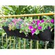thumbnail image 5 of Bolsa de plantación vertical, bolsa para plantas de pared de jardín, macetero colgante para balcón, maceta colgante para interior y exterior, 6 bolsillos (negro), 5 of 5