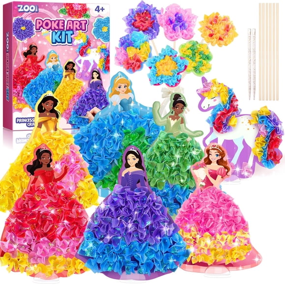 Kit de manualidades y arte ZOOI Poke Art para niños de 4 a 8 años