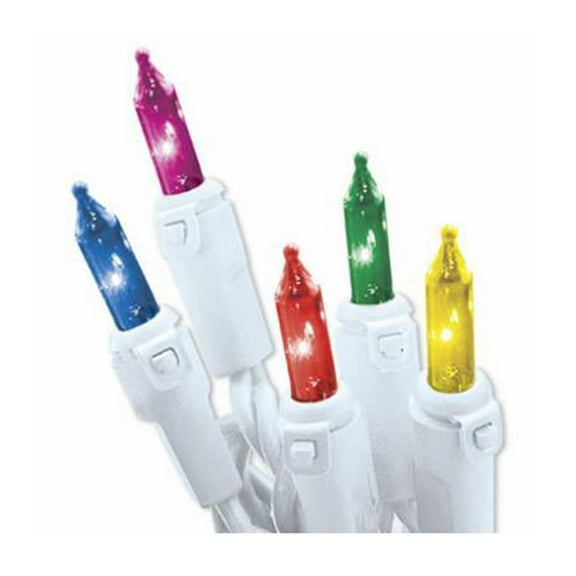 NOMA/INLITEN-IMPORT Christmas String to String Light Set, Multi/White Wire, 100-Ct. 48601-88A