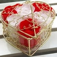 thumbnail image 5 of Keimprove 6pc Iron Basket Rose Soap Flower Gift Box Activity Creative Small Gift Artficial Flower For Wedding Valentine's Day Home Decora, 5 of 6