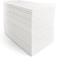 thumbnail image 2 of Paquete de 50 servilletas de tela desechables, bolsillo para cubiertos incorporado, para fiestas de bodas, tacto de lino blanco, dobladas previamente para cubiertos, 2 of 5