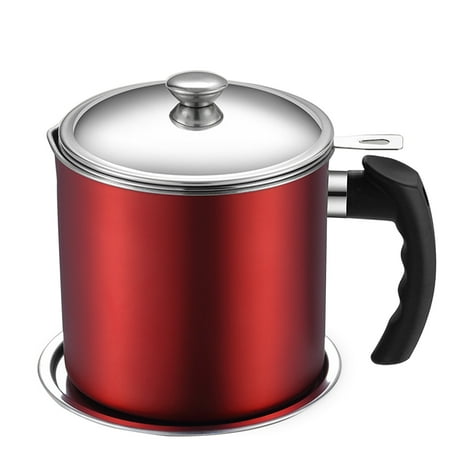 

Oil Strainer Pot Stainless Steel Bacon Grease Can Oil Storage Can Container with Fine Mesh for Storing Frying Oil and Cooking Grease