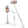 thumbnail image 1 of Trípode autofoto ATUMTEK de aluminio con Bluetooth, color blanco, 1 of 7
