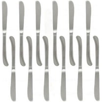 TrueCraftware- Set of 12 Stainless Steel Atlantic Dinner Knife- Stainless Steel Flatware Cutlery Kitchen Tableware Set for Home and Restaurant Butter Knife Spreader Table Knives