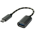 thumbnail image 2 of Braided Type-C Male to USB Female OTG Adapter Converter for Phone Tablet PC, 2 of 7
