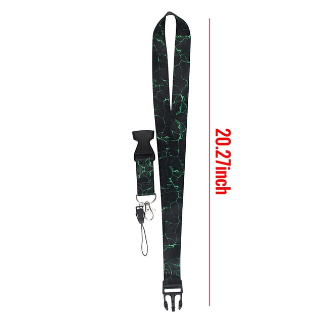 Cehvom Patterned Mobile Phone Lanyard with Buckle, Polyester, Assorted Colors