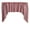 Red White, variant on Swag Valance Cotton Half Inch Wide Stripes Print 58" Wide / 36" Tall