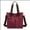 wine red, variant on Women's Handbag Canvas Tote Bag Stylish Ladies Purse Lightweight Crossbody with Multi-Pocket & Adjustable Strap Durable Hobo Bags for Work Travel College Shopping Commuting Everyday Use