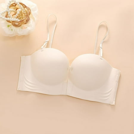 Summer Savings Clearance! Built in Bra Tank Tops for Women Women Nylon Bra Women s Solid Color Backless Sexy Seamless Push-Up Shaped Beautiful Back Bra for Everyday Use(1pc Bra)
