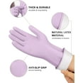 thumbnail image 2 of NestE Rubber Cleaning Dishwashing Gloves 4 Pairs Reusable Kitchen Glove for Washing Dishes & Household Bathroom Cleaning Dish Gloves with Flock Lining Anti-Slip Grip Waterproof Thick Long-lasting S, 2 of 6