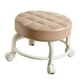 thumbnail image 2 of Lipstore Tabouret Roulant Siège Bas Roulant Tabouret Mécanique Rond sur Roulettes pour Bureau Magasin Kaki, 2 of 8