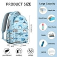 thumbnail image 6 of Cute Whale Cartoon Backpack, Compact and Stylish for School, Travel, and Everyday Commute, 6 of 6