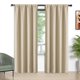 thumbnail image 1 of Cortinas Blackout Beige Juego de 2 Paneles, Cortinas Blackout con Bolsillo para Barra de 52x96 Pulgadas, Cortinas Térmicas Aisladas para Ventanas en Verano, Cortinas Sólidas con Privacidad Asegurada, 1 of 7
