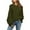 Army Green, variant on Women's Oversized Jumper Sweater Batwing Puff Long Sleeve Knit Tops