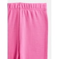 thumbnail image 2 of Wonder Nation Organic Cotton Baby Girls Pull-On Pants, 3-Pack, Sizes 0/3M-6/9M, 2 of 4