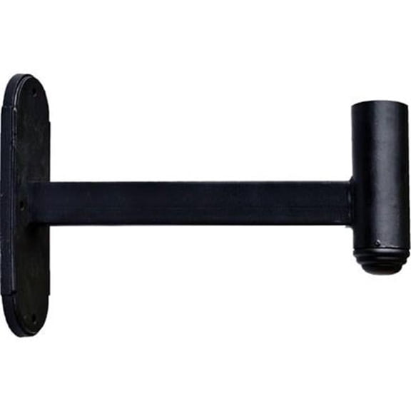 Dabmar Lighting P-ARM-GM2-B Large Wall Mount Arm for Large Post Top Fixtures, Black