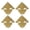 Brass Tone, variant on Home Box Corner Protector Vintage Brass Tone Guard Cover Book Desk Jewelry Box Corners Decor 4pcs