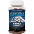 thumbnail image 4 of LifeSource Vitamins Hair, Skin & Nails Gummies with Biotin & Collagen, Passion Fruit Flavor - 60 Count, 4 of 5