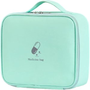 First Aid Sac, trousses médicales Sac mignon, trousse de premiers soins d'urgence imperméable pour la survie, sacs de premiers secours vides Sacs médicaux Rangement des organisateurs pour les femmes (vert), 10.3*4*9 pouce