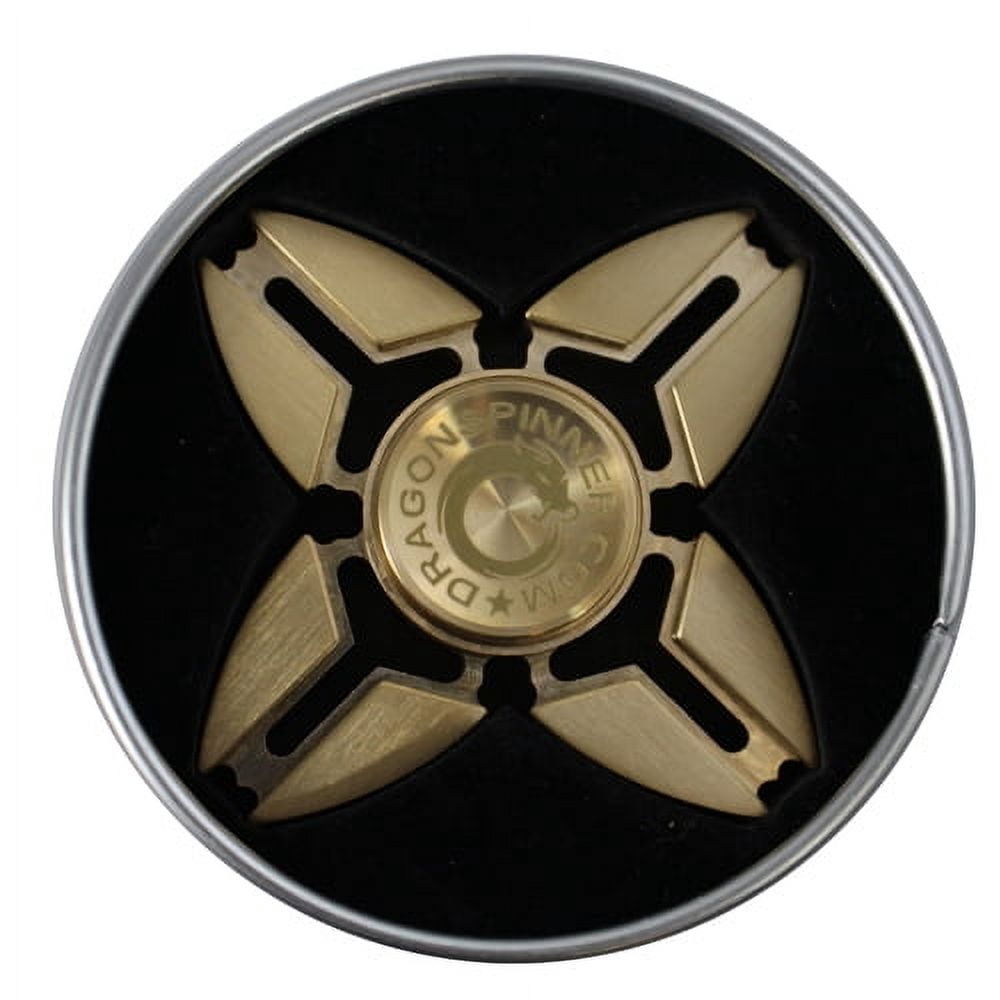 D8X Four-Winged Claws Brass Metal Fidget Spinner – Maximum Spin Time – Precision Crafted – Smooth & Silent Rotation – Stress Relief & Focus Aid
