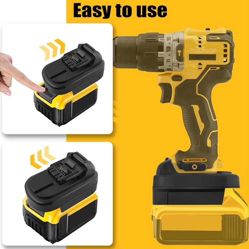 Battery Adapter Converter For De*walt/Mil*wau*kee 18V/20V Li-ion Battery Convert to for De*walt 12V Lithium Battery Power Tools