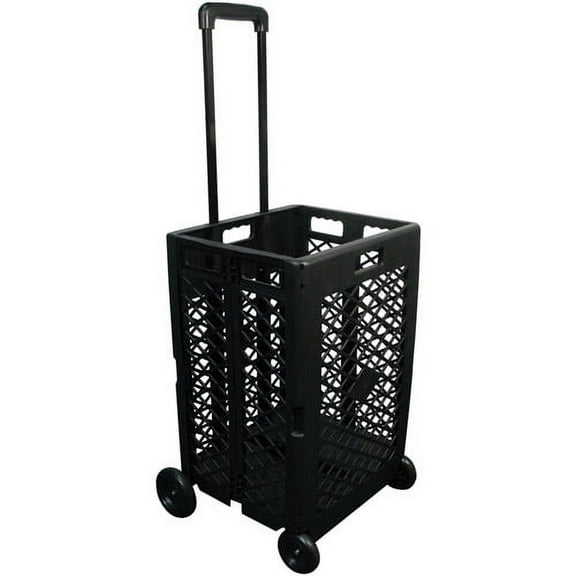 Olympia Tools Pack n Roll Utility Rolling Cart, 55-pound Capacity, Black