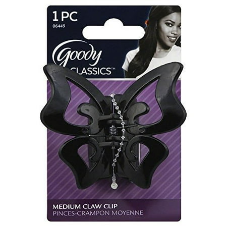 Small Crystal Butterfly Claw Clip - Goody Classics Medium Butterfly Claw Clip, 06449