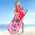thumbnail image 3 of Hamaca Inflable para Piscina (Flamencos), Tabla De Surf Inflable, Tabla para Niños 4 En 1 Colchón Inflable para Piscina Tumbona Flotador Bodyboard Inflable para Niños, para Surfear Piscina Verano, 3 of 5