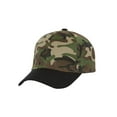 thumbnail image 1 of Two-Tone  Adjustable Baseball Cap, Camouflage/Black, 1 of 2