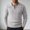 White, variant on Zivyakyron Cable Knit Sweater Men Pullover Ribbed Thick Long Sleeve Fall Winter Slim Layered Look Sweaters Collared Black L
