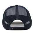 thumbnail image 3 of DALIX Ghost Embroidery Halloween Trucker Hat in Navy White, 3 of 3